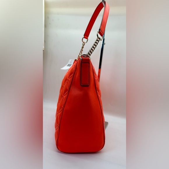 NWT Kate‎ Spade Astor Court Aurelia Flo Coral Quilted Shoulder Bag - Picture 2 of 9